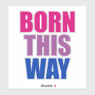 Pegatina Nació así Bisexual Bi Pride LGBTQ