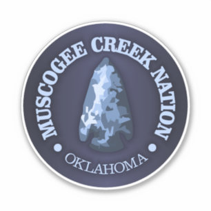 Pegatina Nación de Creek Muscogee (punta de flecha)