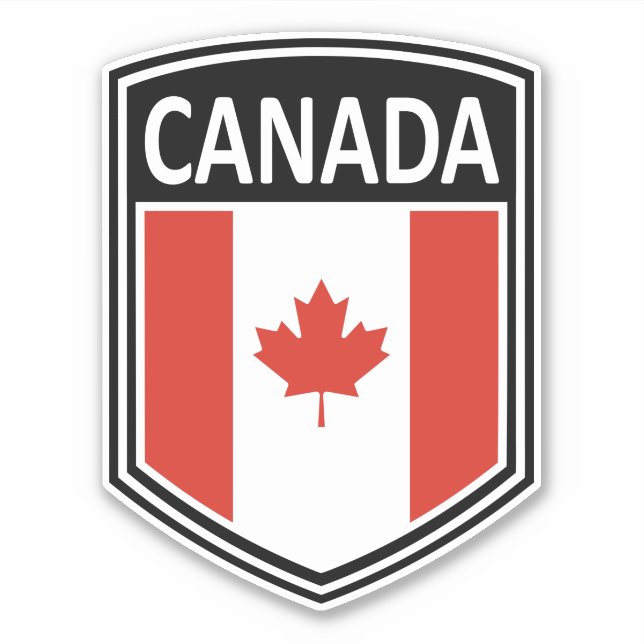 Pegatina Nacional - Canadá (Anverso)