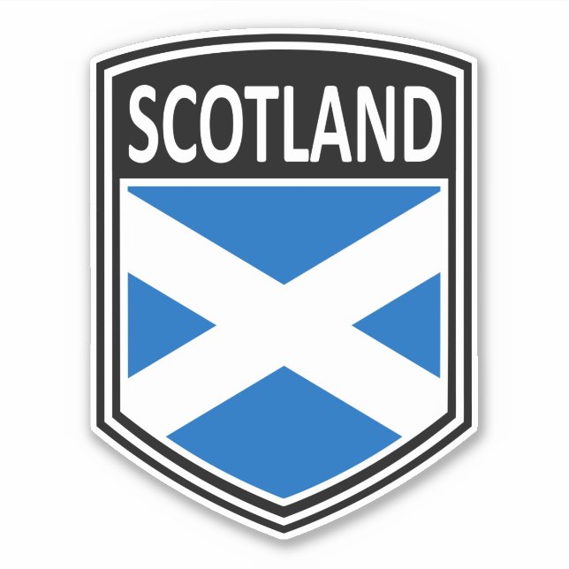 Pegatina Nacional - Escocia (Anverso)