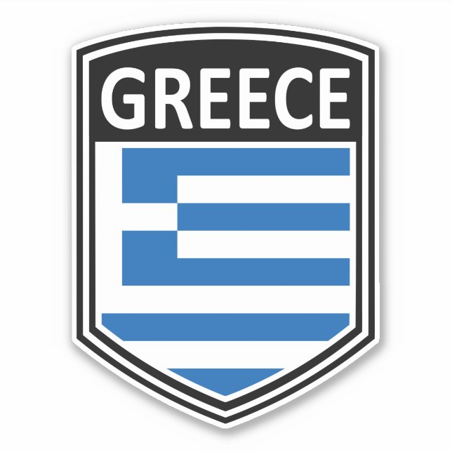 Pegatina Nacional - Grecia (Anverso)