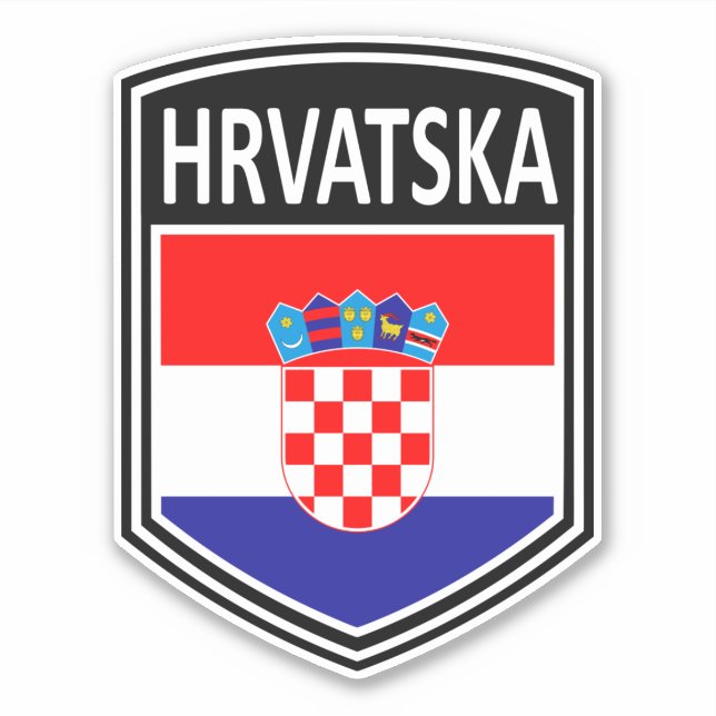 Pegatina Nacional - Hrvatska (Anverso)