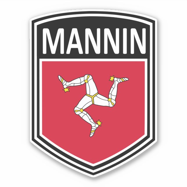 Pegatina Nacional - Mannin (Anverso)