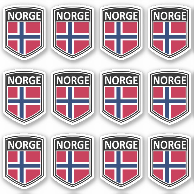 Pegatina Nacional - Norge (Anverso)