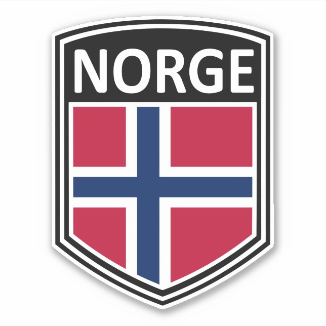 Pegatina Nacional - Norge (Anverso)