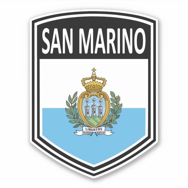 Pegatina Nacional - San Marino (Anverso)