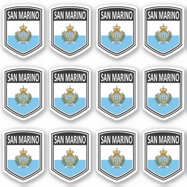 Pegatina Nacional - San Marino (Anverso)