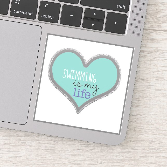 Pegatina Nadar es mi vida (Detalle)