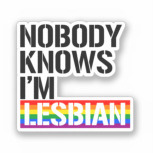 Pegatina Nadie sabe que soy lesbiana