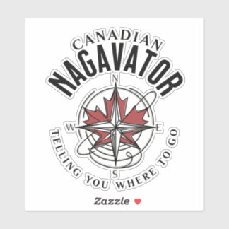 Pegatina Naguavator canadiense