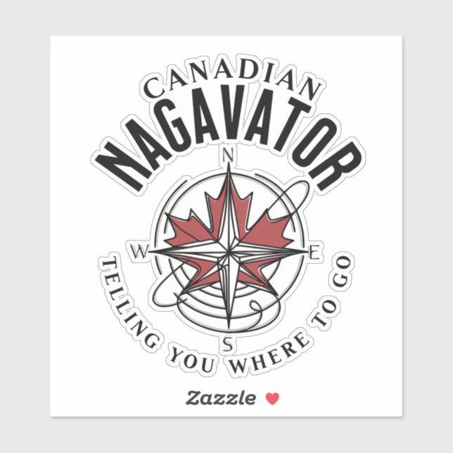 Pegatina Naguavator canadiense (Hoja)