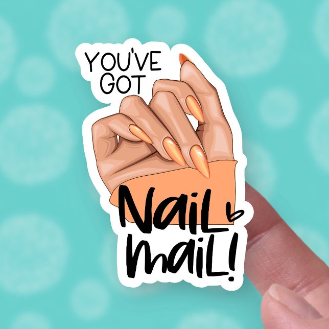 Pegatina Nail Mail Cute Nailfie Hand Pose Pequeña Empresa (Subido por el creador)