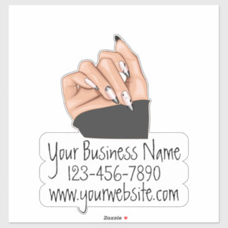 Pegatina Nails Business Decal