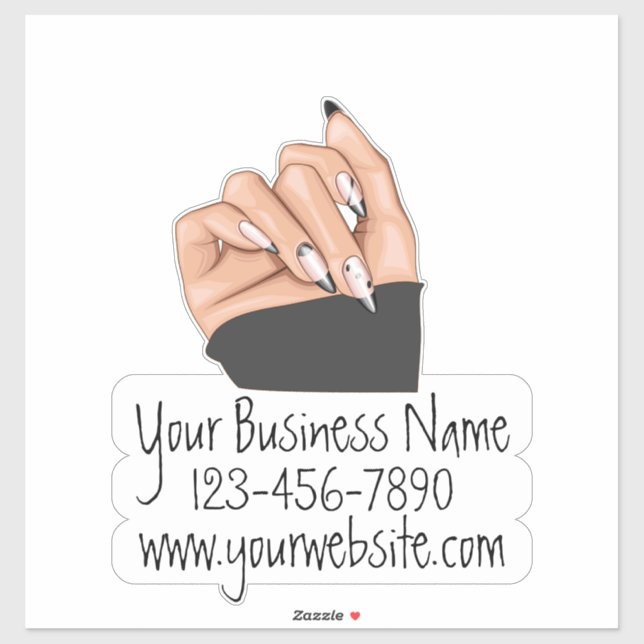 Pegatina Nails Business Decal (Hoja)