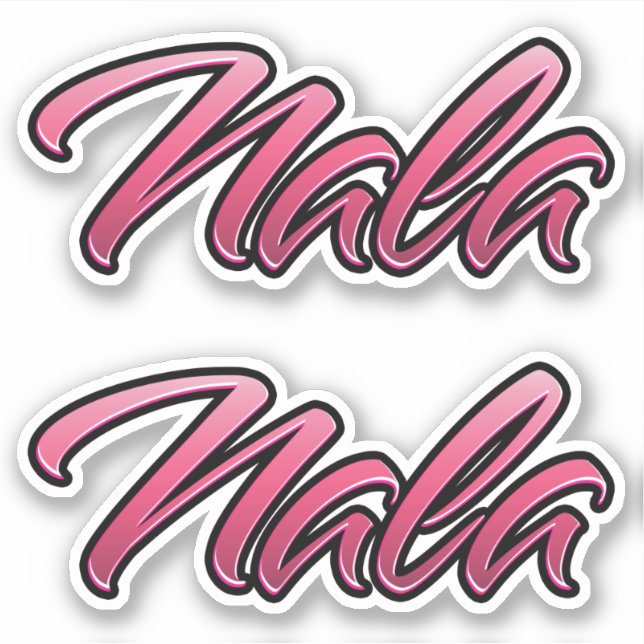 Pegatina Nala faded pink Aufkleber Sticker Stickerset (Anverso)