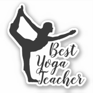 Pegatina Namaste mejor profesor de yoga