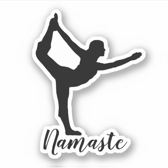 Pegatina Namaste Yoga (Anverso)
