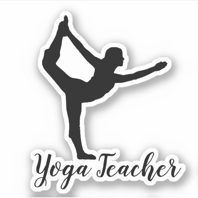 Pegatina Namaste Yoga Teacher (Anverso)