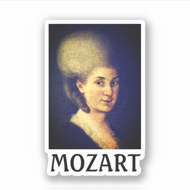 Pegatina Nannerl Mozart (Anverso)
