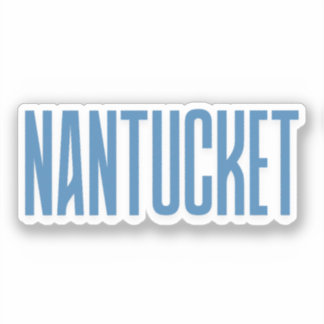 Pegatina Nantucket | Azul Nantucket Massachusetts
