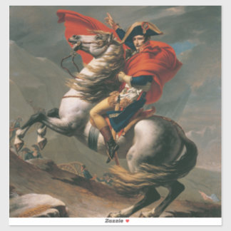 Pegatina Napoleón con Caballo, Batalla del Paso de San Bern