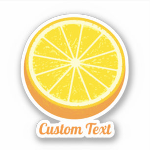 Pegatina Naranja de la mitad