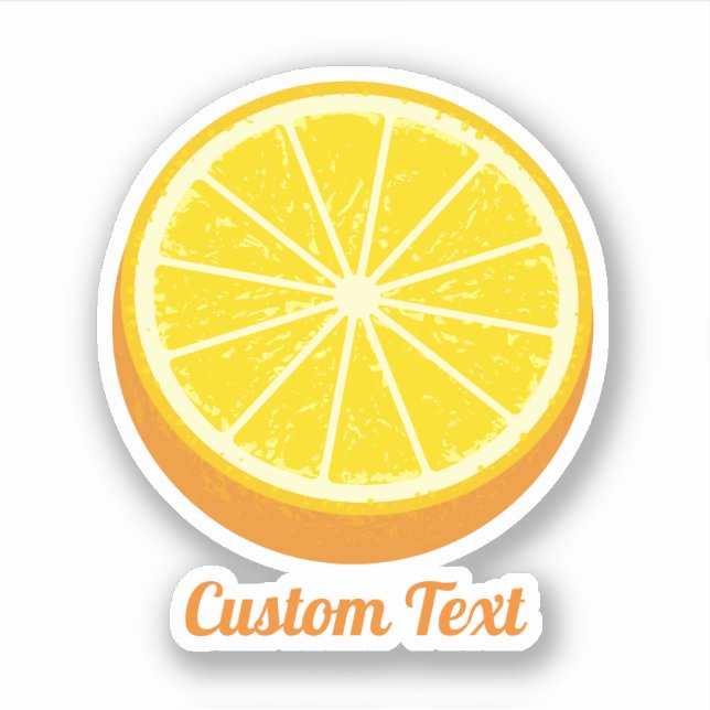 Pegatina Naranja de la mitad (Anverso)