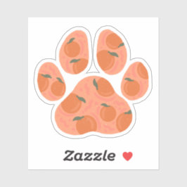 Pegatina Naranja Paw
