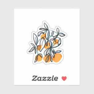 Pegatina Naranja Picante