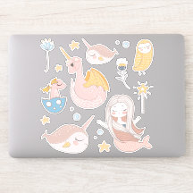 Narvales, Sirena, Dragón, Búho, Amigos Mágicos