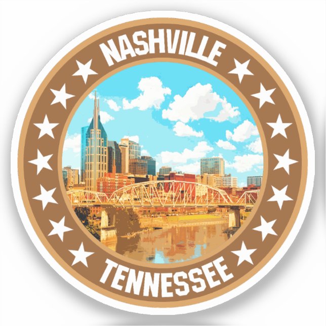 Pegatina Nashville (Anverso)