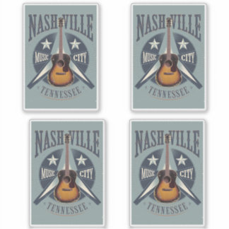 Pegatina Nashville, TN - Music City USA