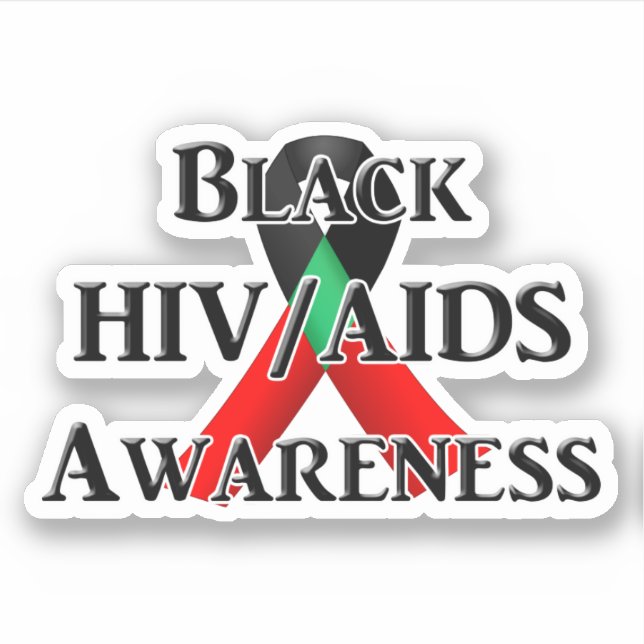 Pegatina National Black HIV/AIDS Awareness Day (Anverso)