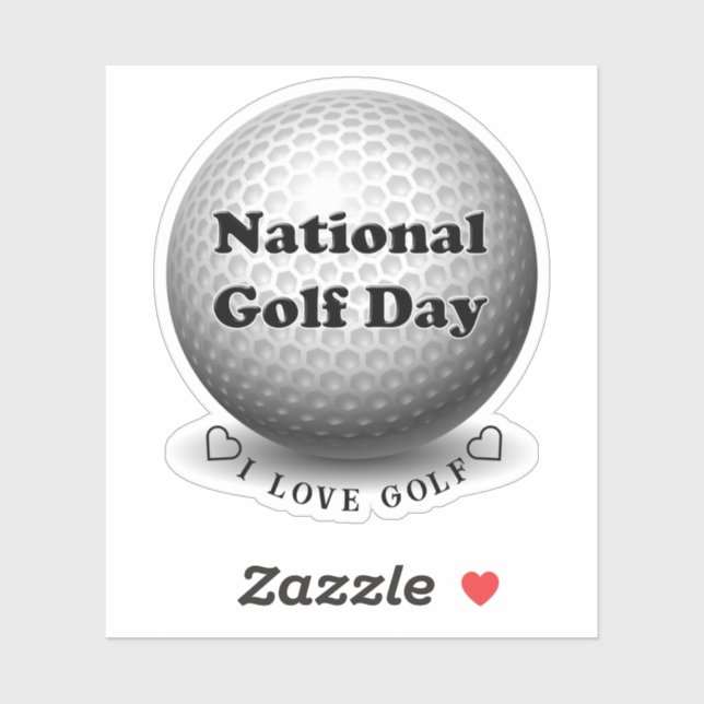 Pegatina National Golf Day  Sports (Hoja)