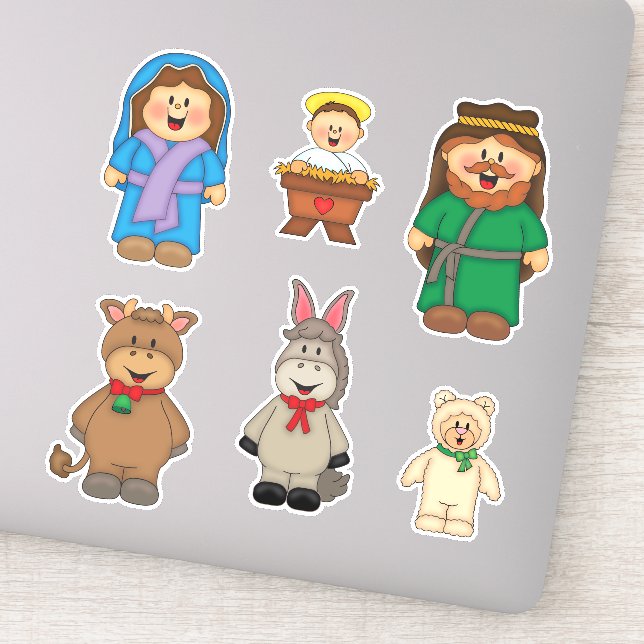 Pegatina Natividad de JollyKins (Conjunto de 6) (Detalle)