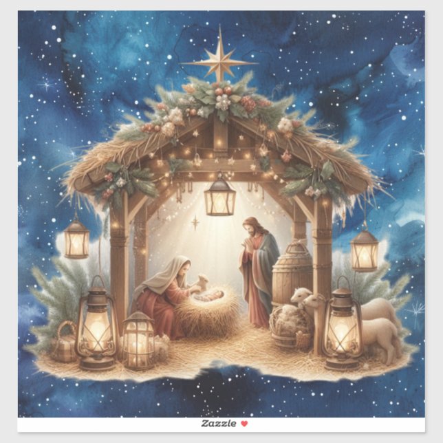 Pegatina Natividad Vinyl Sticker (Hoja)