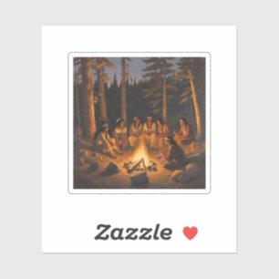 Pegatina nativo americano