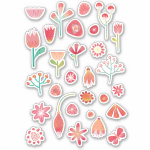 Pegatina Naturaleza de la flor de la fiesta