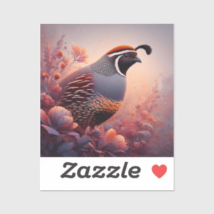 Pegatina Naturaleza silvestre California Quail Bird