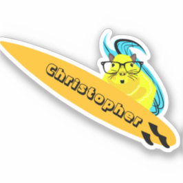 Pegatina Naughty Squirrel #104 Surfing