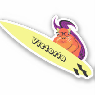 Pegatina Naughty Squirrel #1094 Surfing