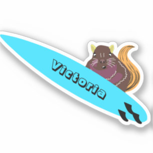 Pegatina Naughty Squirrel #1160 Surfing