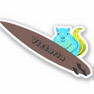 Pegatina Naughty Squirrel #1298 Surfing