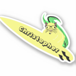 Pegatina Naughty Squirrel #129 Surfing