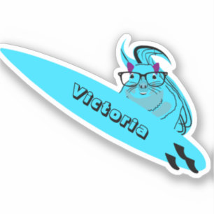 Pegatina Naughty Squirrel #1329 Surfing