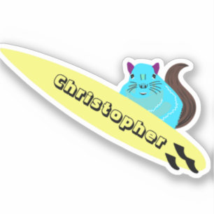Pegatina Naughty Squirrel #150 Surfing