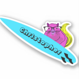 Pegatina Naughty Squirrel #151 Surfing