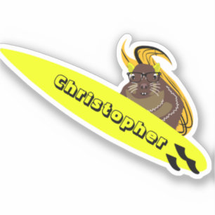 Pegatina Naughty Squirrel #185 Surfing