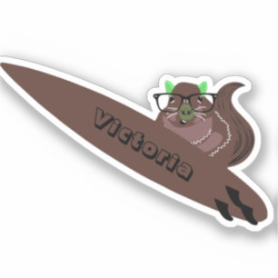 Pegatina Naughty Squirrel #1951 Surfing