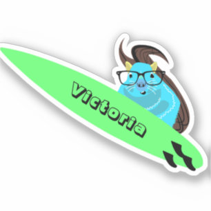 Pegatina Naughty Squirrel #1988 Surfing